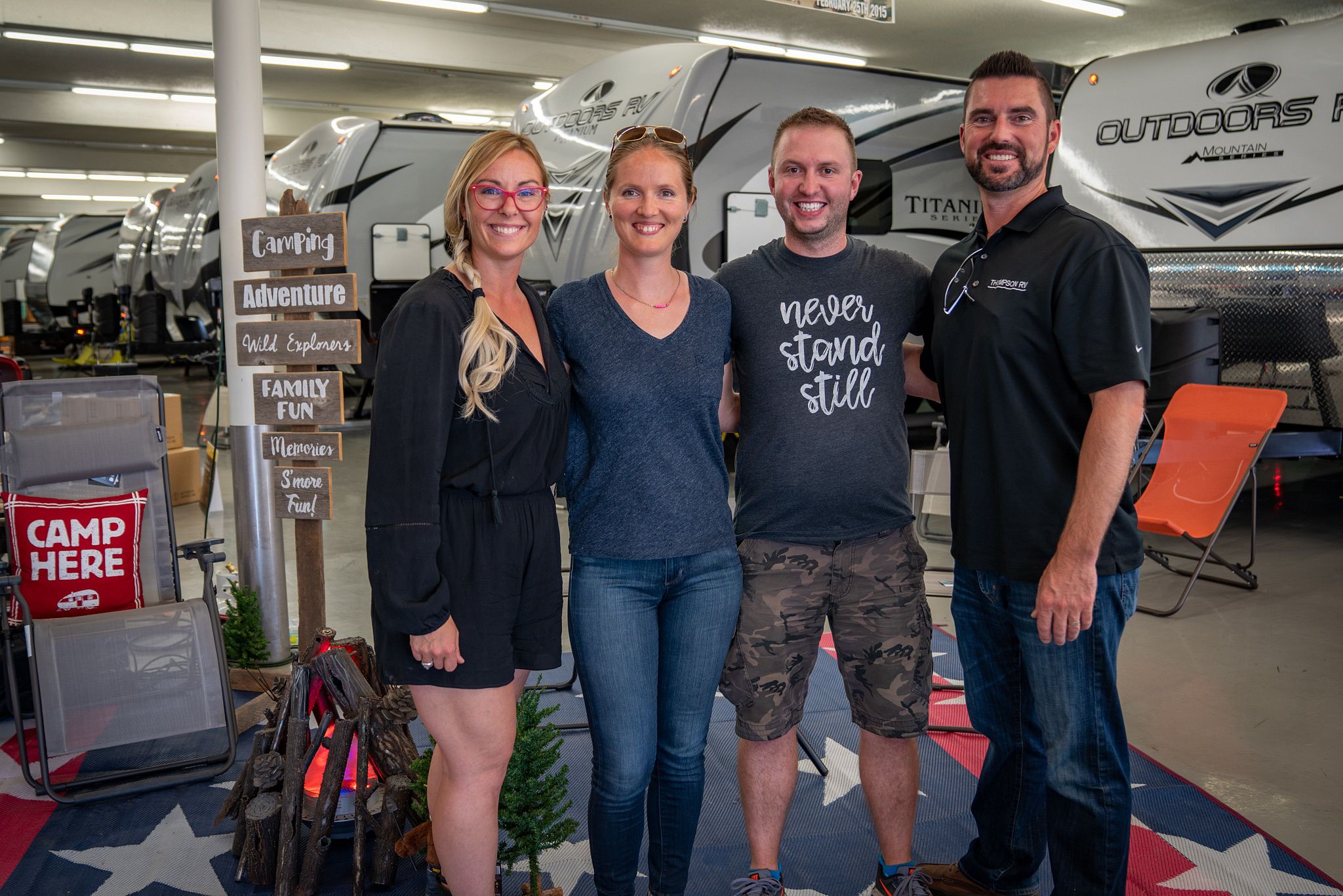 Corrin & Burton at Thompson RV