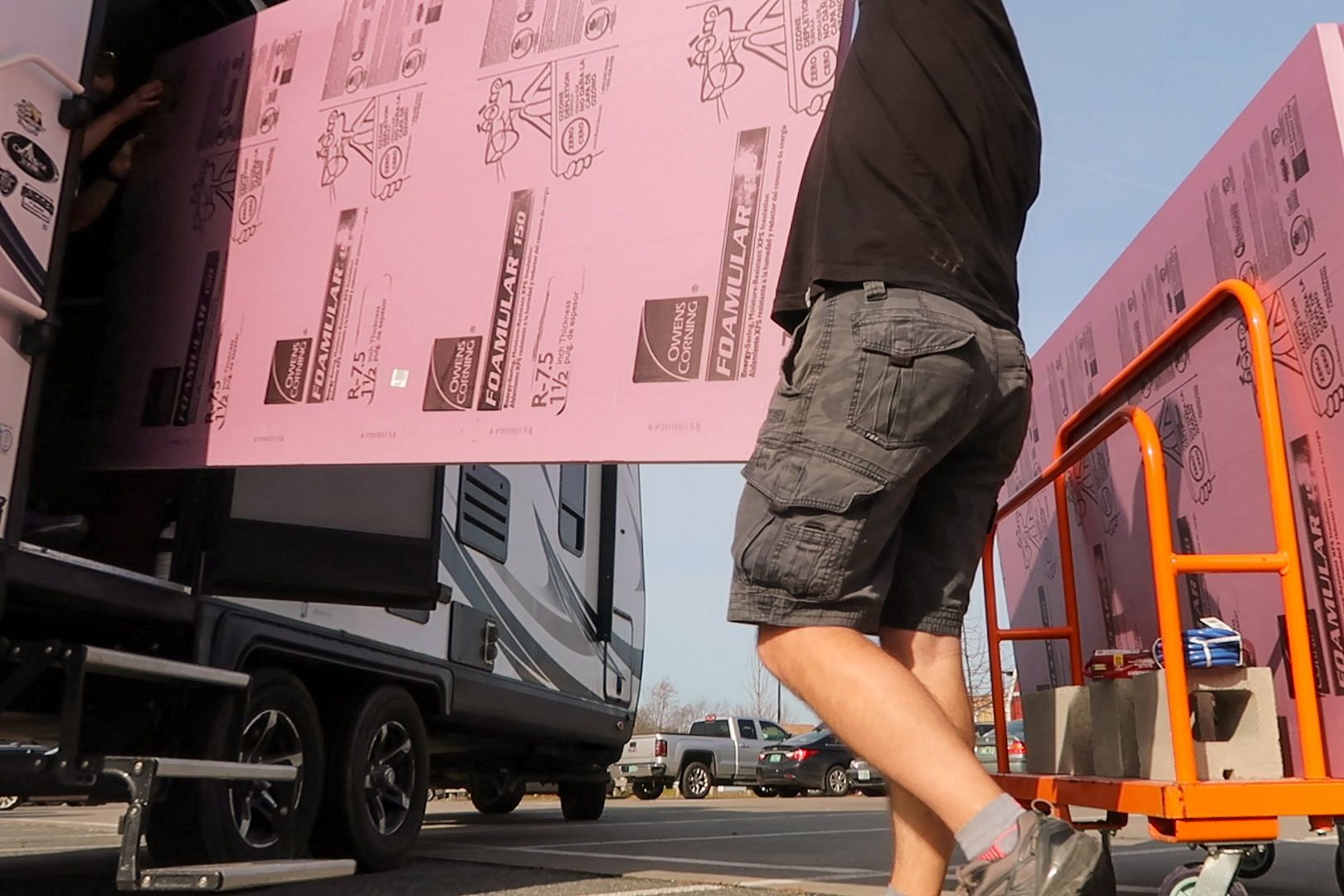 Transporting Foam Boards in RV