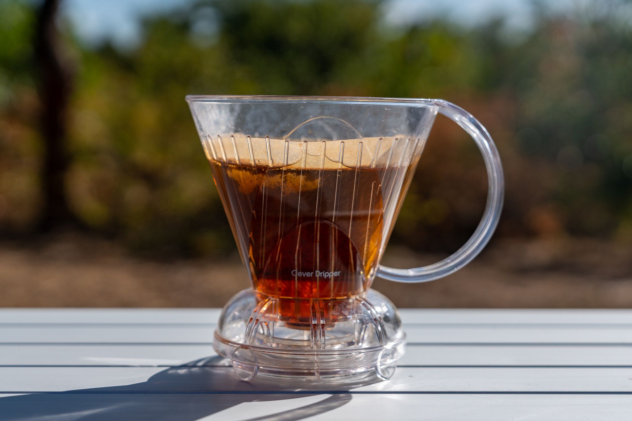 Making Coffee in a Clever Dripper