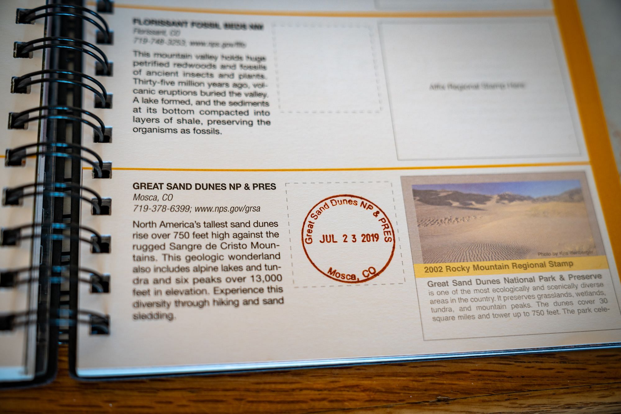 Great Sand Dunes Passport Stamp