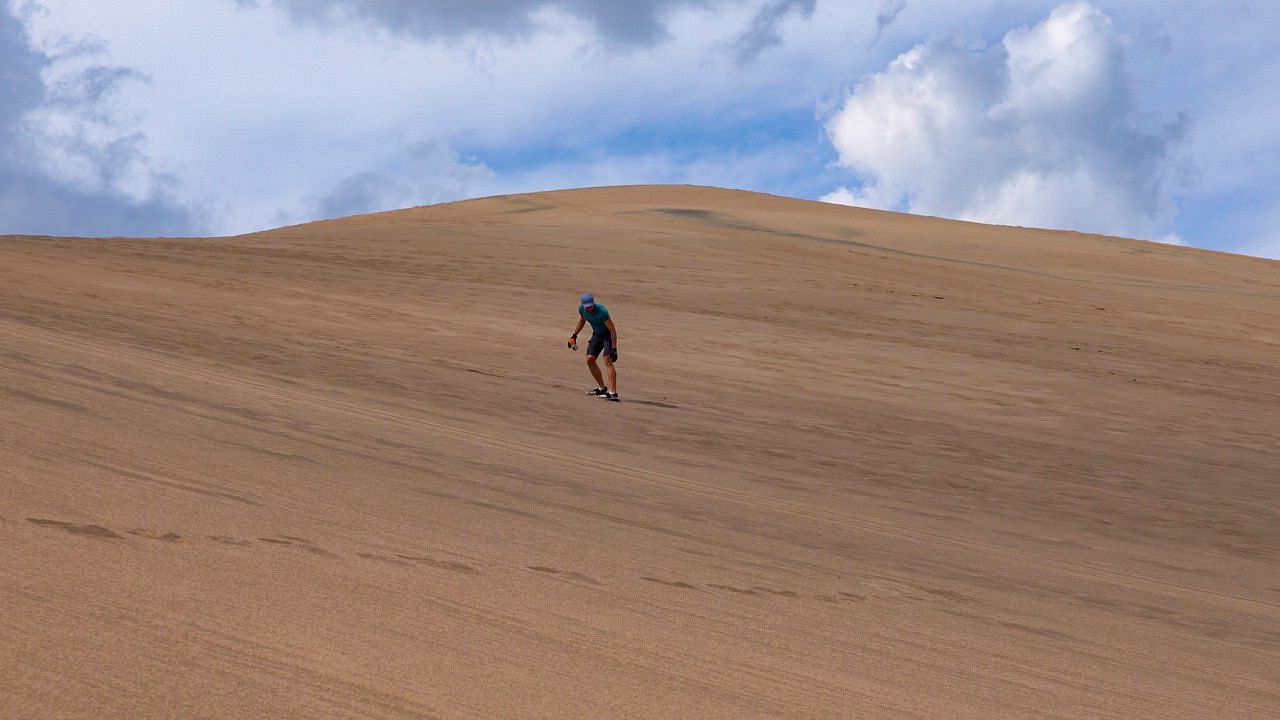 Sandboarding at Great Sand Dunes